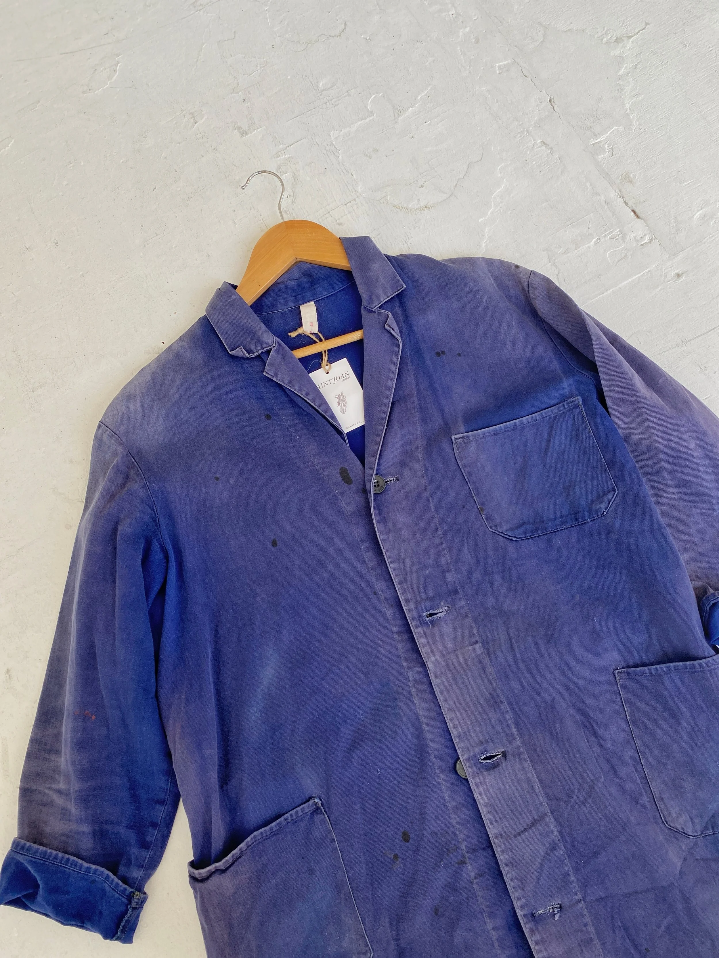 1950s French Indigo Chore Coat — SAINT JOAN
